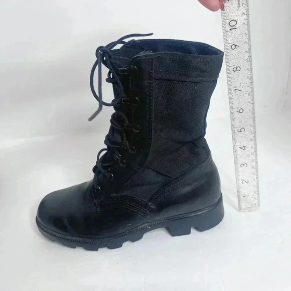 Altama Men's Black Leather Combat Boots Lace Up Boots Size 6W - Picture 5 of 11